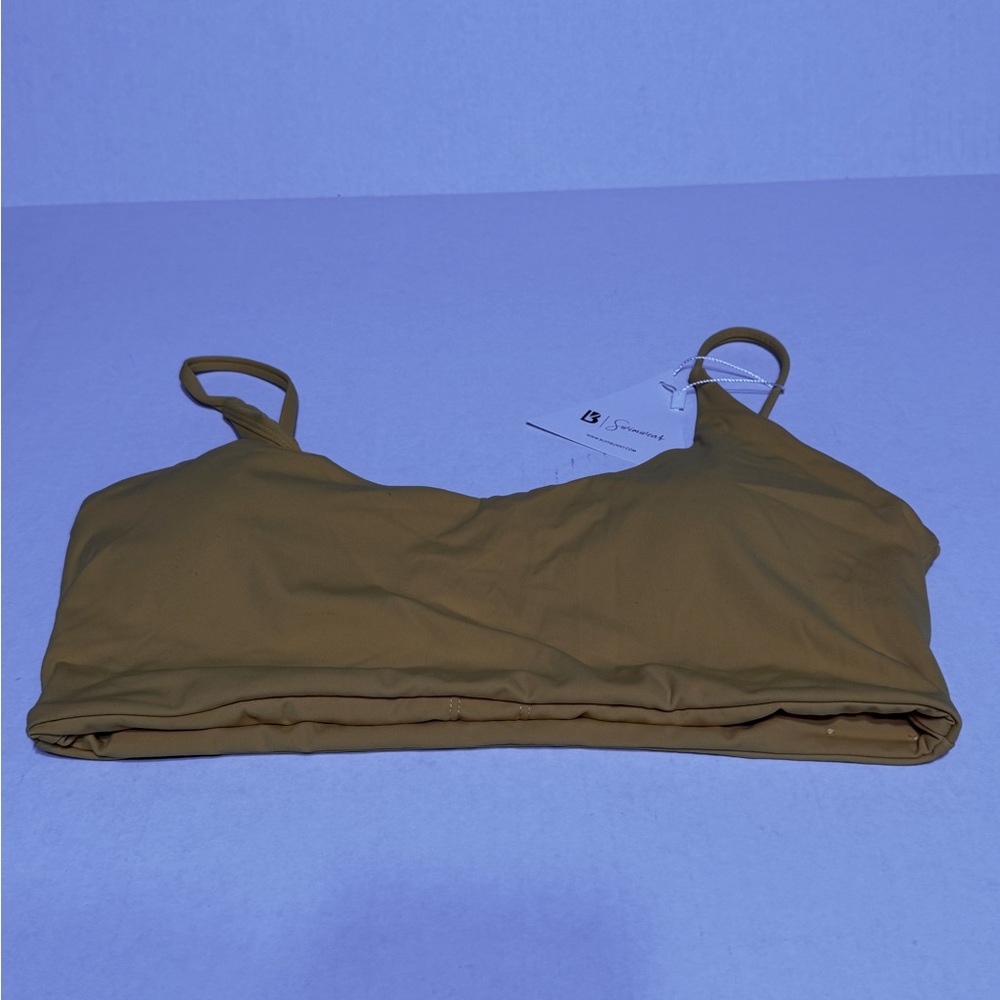 Buffbunny Swim Top. Yellow. Sz M